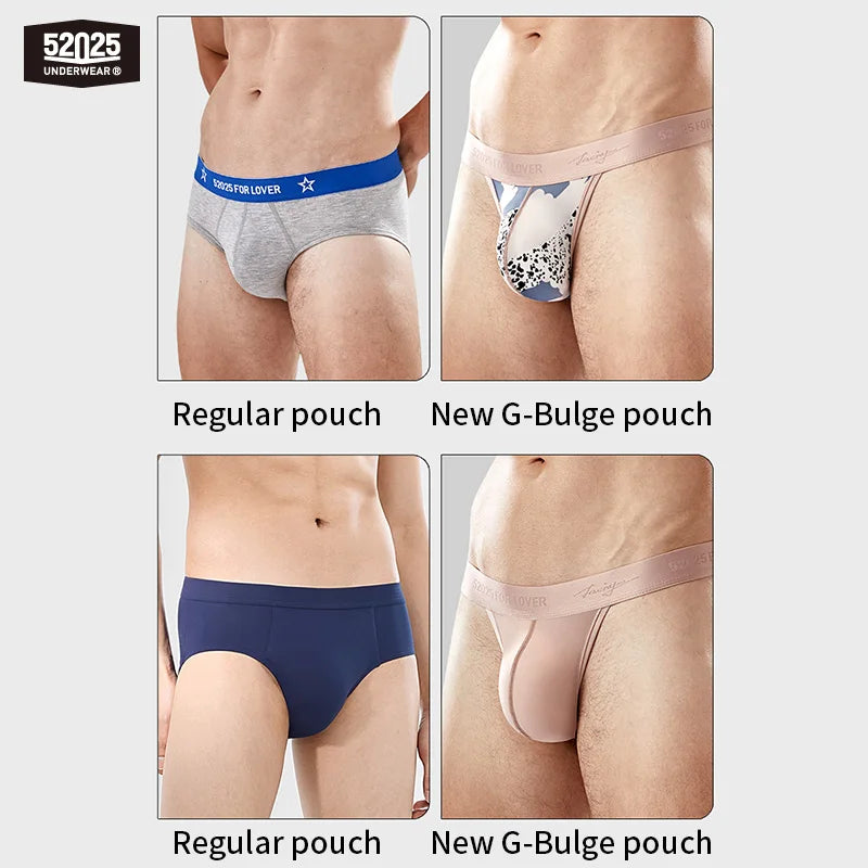 52025 Men's Big Pouch Thongs – Ultra-Soft, Cooling, and Supportive. Silky-Smooth with Enhanced Lift for Comfort and Sexy Look