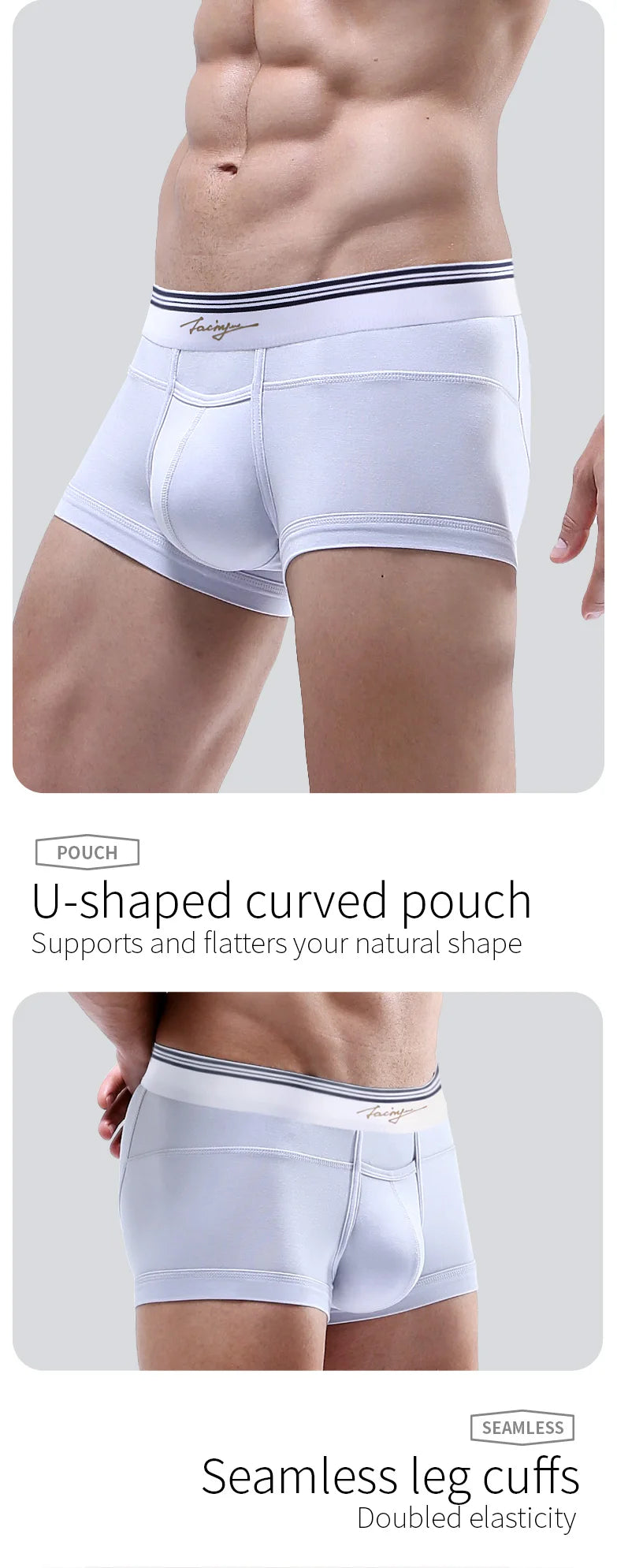 52025 Men's Boxers Men's Trunks – Luxuriously Soft Micro Modal, Sleek, Stylish & Ultra-Comfortable Men Sexy Underwear