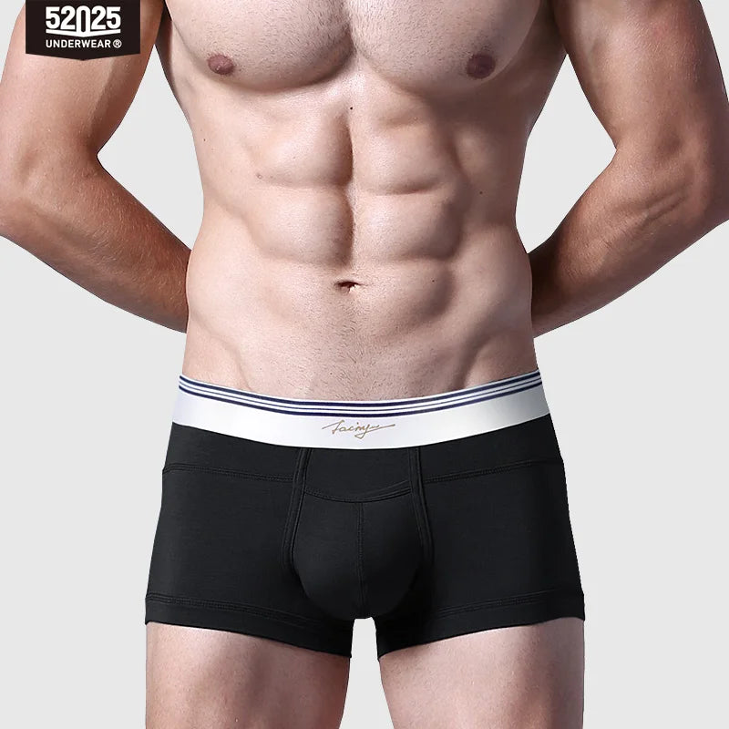 52025 Men's Boxers Men's Trunks – Premium Ultra-Soft Micro Modal for Exceptonal Comfort & Style. Boxers with Horizontal Fly