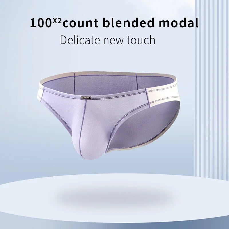 52025 Men's Contrast Color High-Cut Briefs – Soft, Delicate, and Stylish. Original Design, Sexy & Comfortable Premium Men Slips