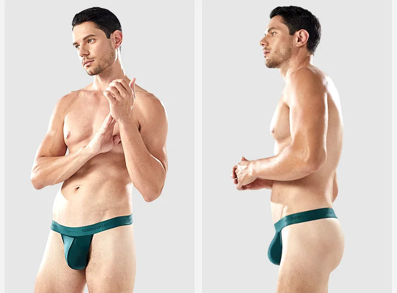 52025 Men's Big Pouch Thongs – Ultra-Soft, Cooling, and Supportive. Silky-Smooth with Enhanced Lift for Comfort and Sexy Look