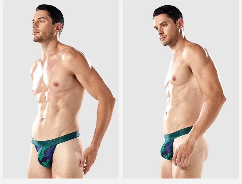 52025 Men's Big Pouch Thongs – Ultra-Soft, Cooling, and Supportive. Silky-Smooth with Enhanced Lift for Comfort and Sexy Look