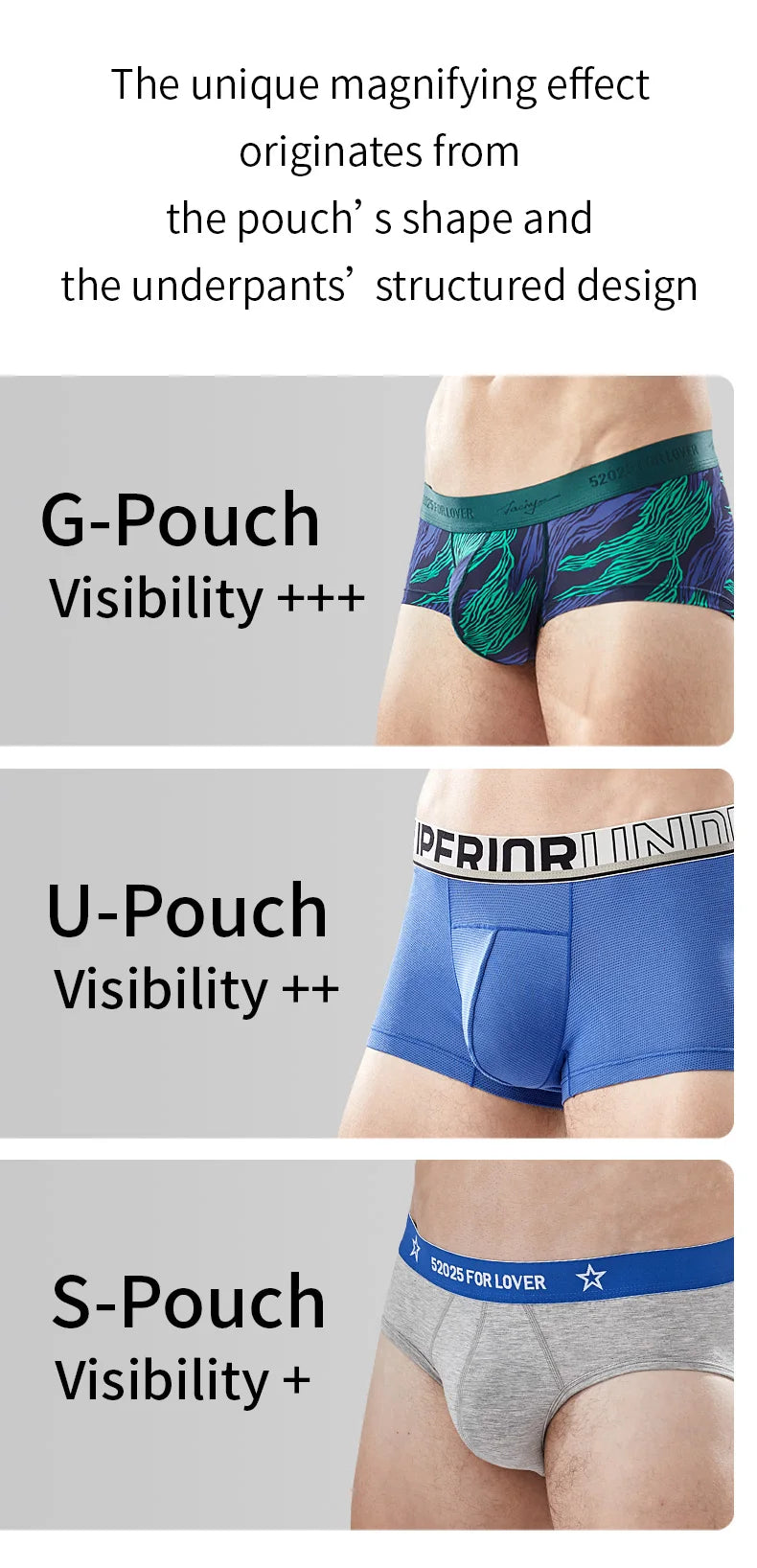 52025 Men's Big Pouch Trunks – Ultra-Soft, Cooling, and Supportive. Silky-Smooth Boxers for All-Day Comfort and Confidence