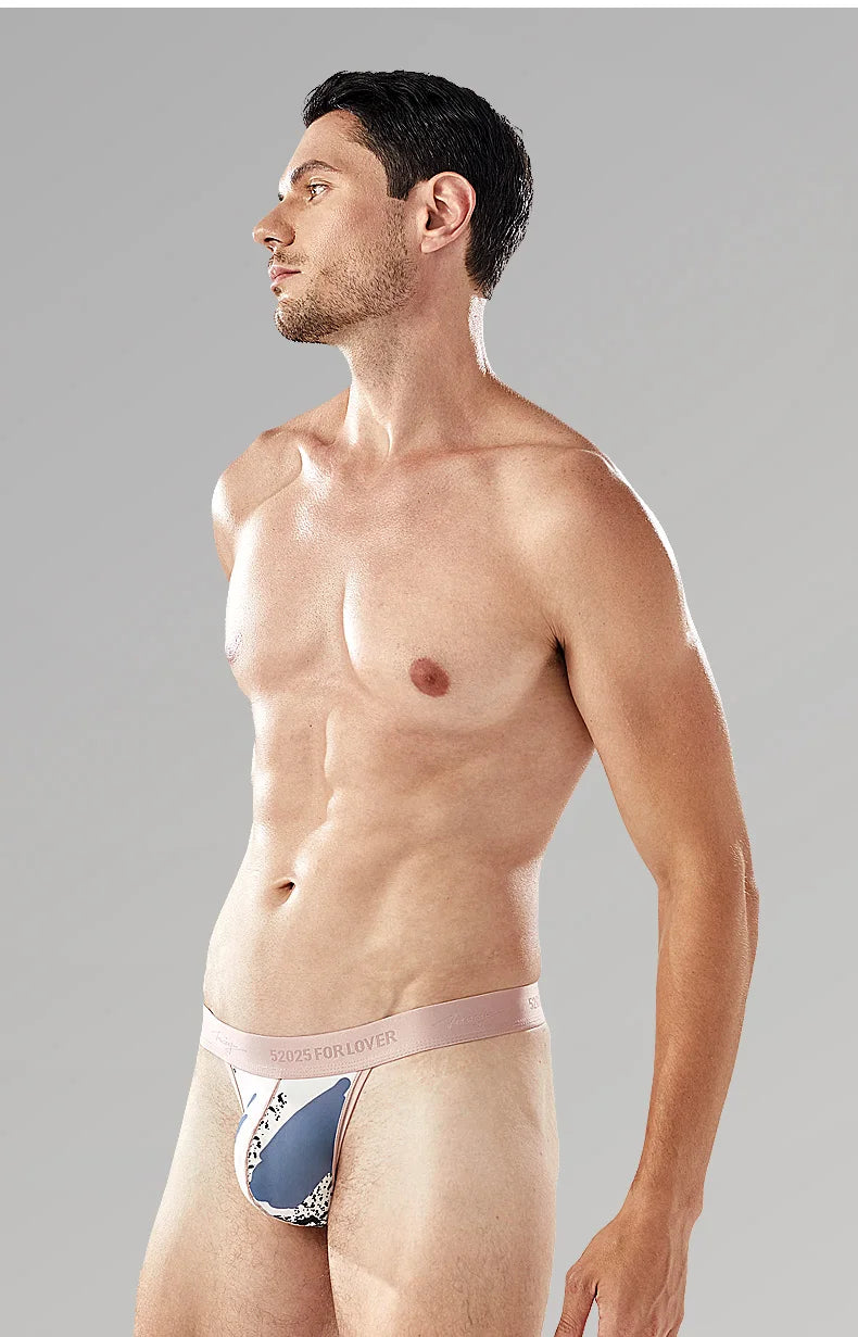 52025 Men's Big Pouch Thongs – Ultra-Soft, Cooling, and Supportive. Silky-Smooth with Enhanced Lift for Comfort and Sexy Look