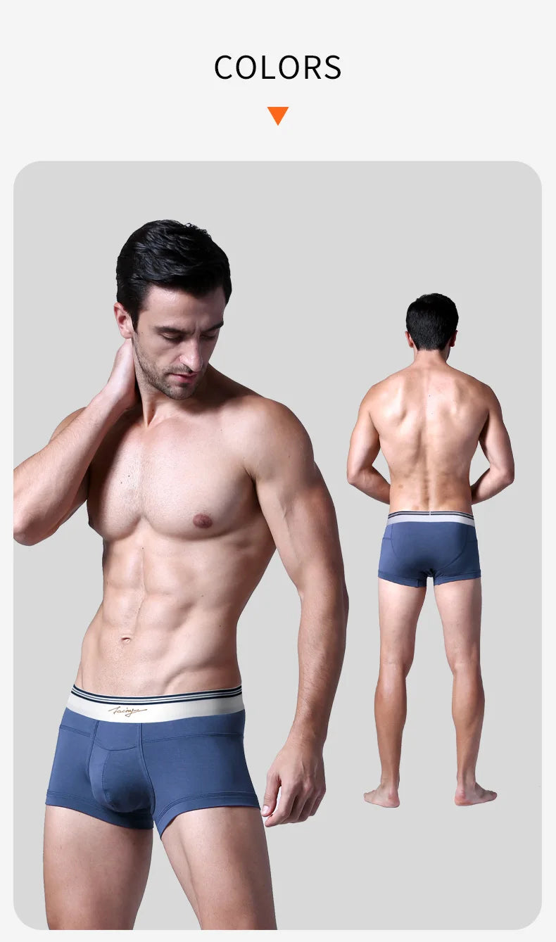 52025 Men's Boxers Men's Trunks – Premium Ultra-Soft Micro Modal for Exceptonal Comfort & Style. Boxers with Horizontal Fly