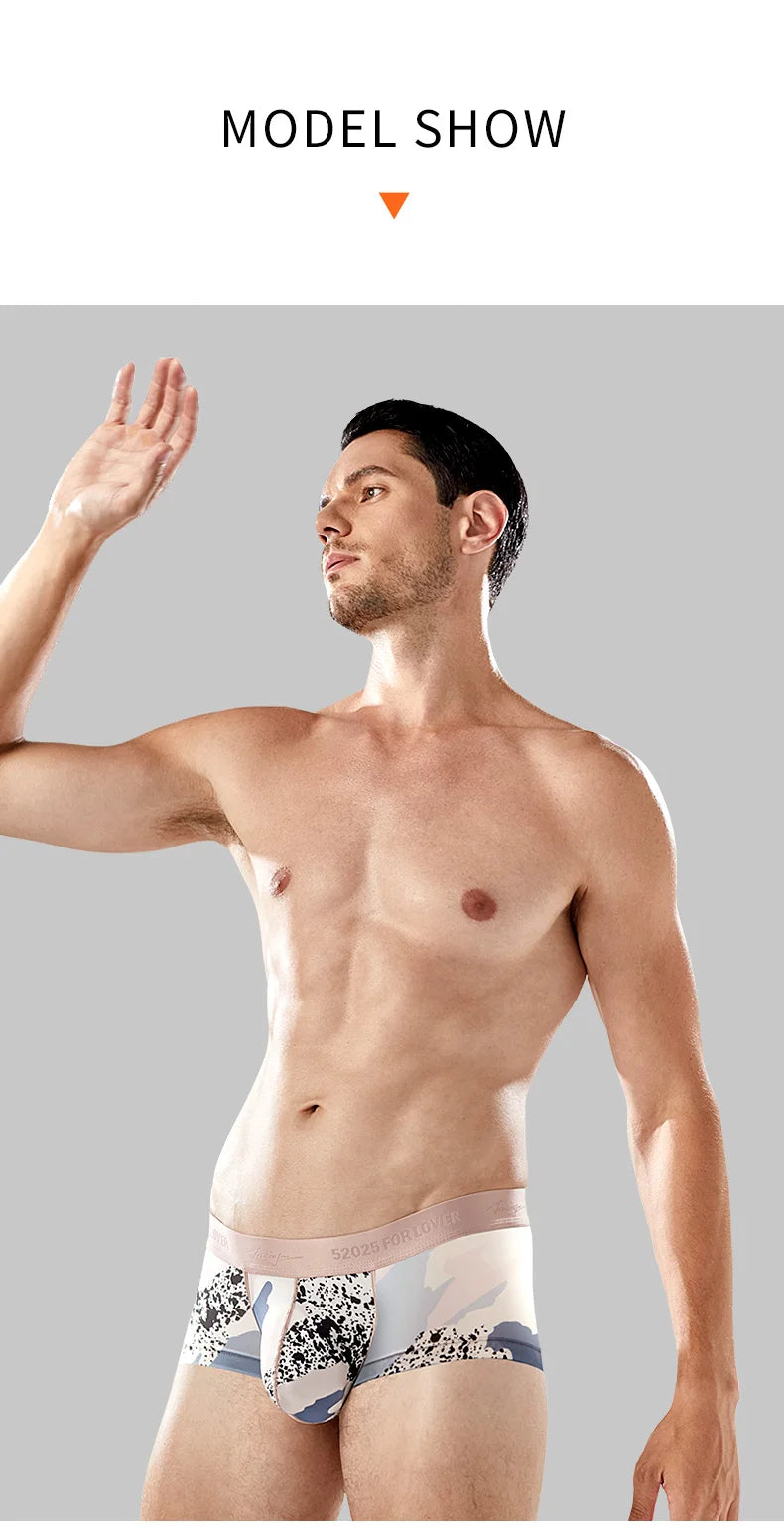52025 Men's Big Pouch Trunks – Ultra-Soft, Cooling, and Supportive. Silky-Smooth Boxers for All-Day Comfort and Confidence
