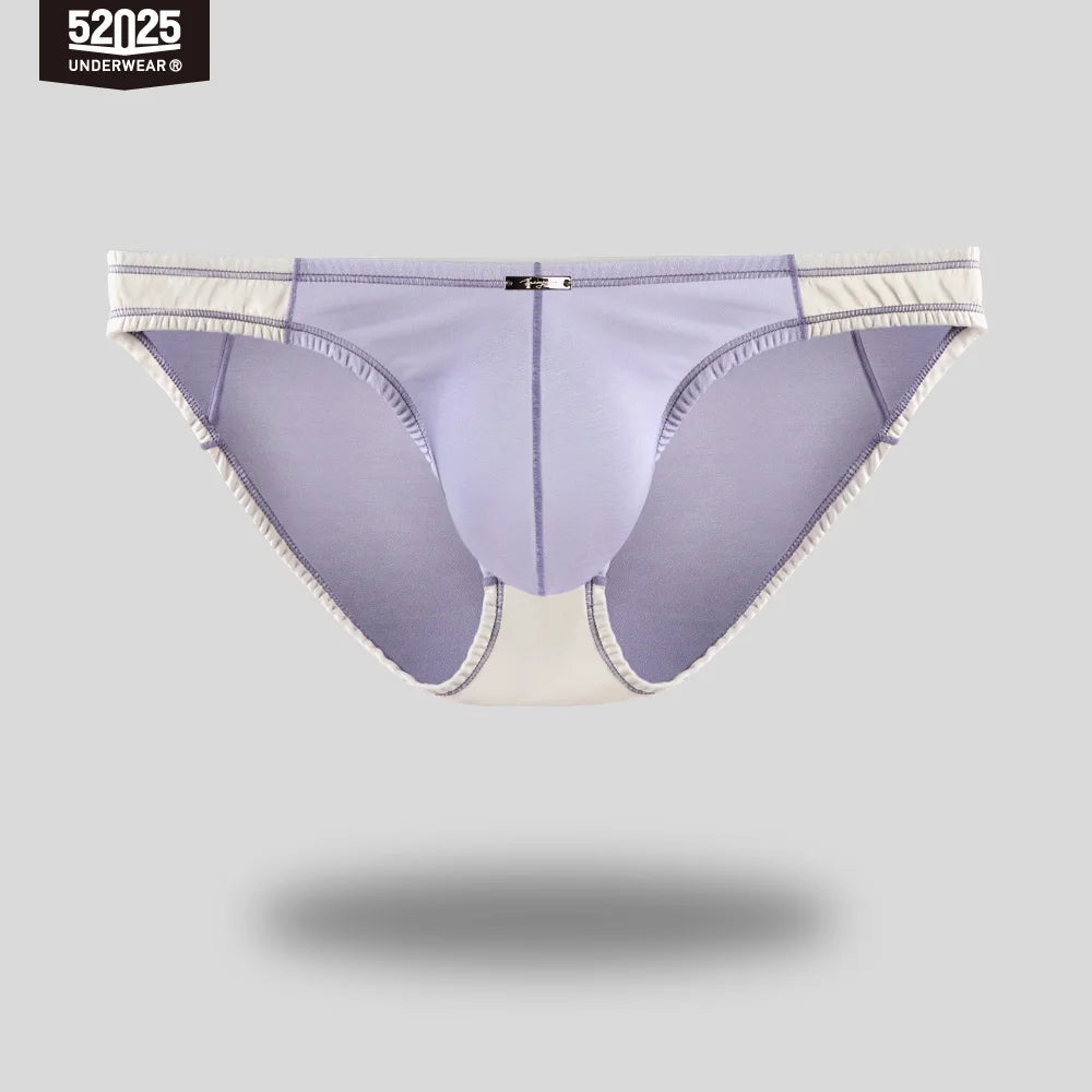 52025 Men's Contrast Color High-Cut Briefs – Soft, Delicate, and Stylish. Original Design, Sexy & Comfortable Premium Men Slips