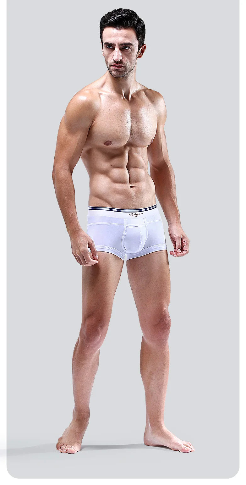 52025 Men's Boxers Men's Trunks – Premium Ultra-Soft Micro Modal for Exceptonal Comfort & Style. Boxers with Horizontal Fly
