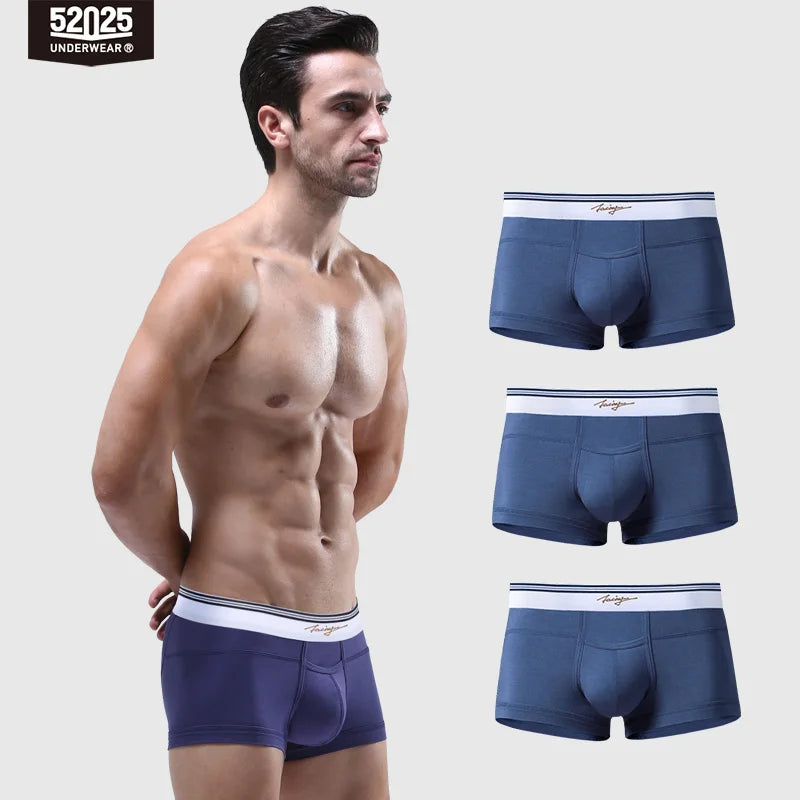 52025 Men's Boxers Men's Trunks – Luxuriously Soft Micro Modal, Sleek, Stylish & Ultra-Comfortable Men Sexy Underwear
