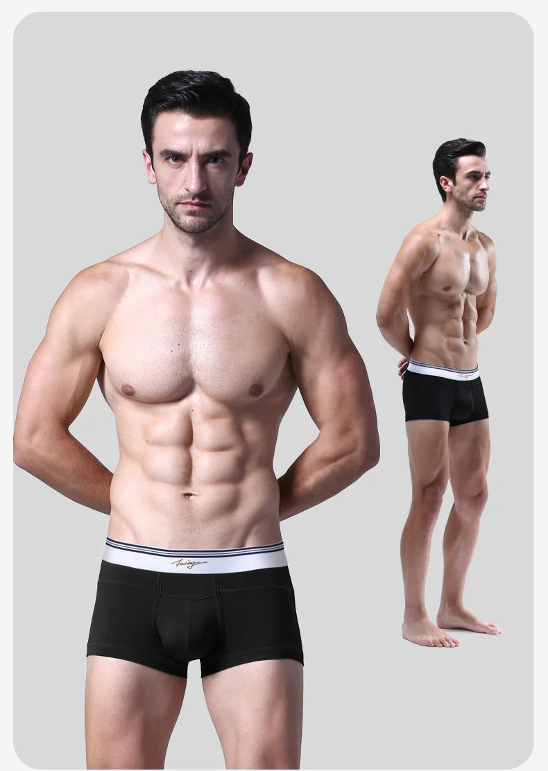 52025 Men's Boxers Men's Trunks – Premium Ultra-Soft Micro Modal for Exceptonal Comfort & Style. Boxers with Horizontal Fly