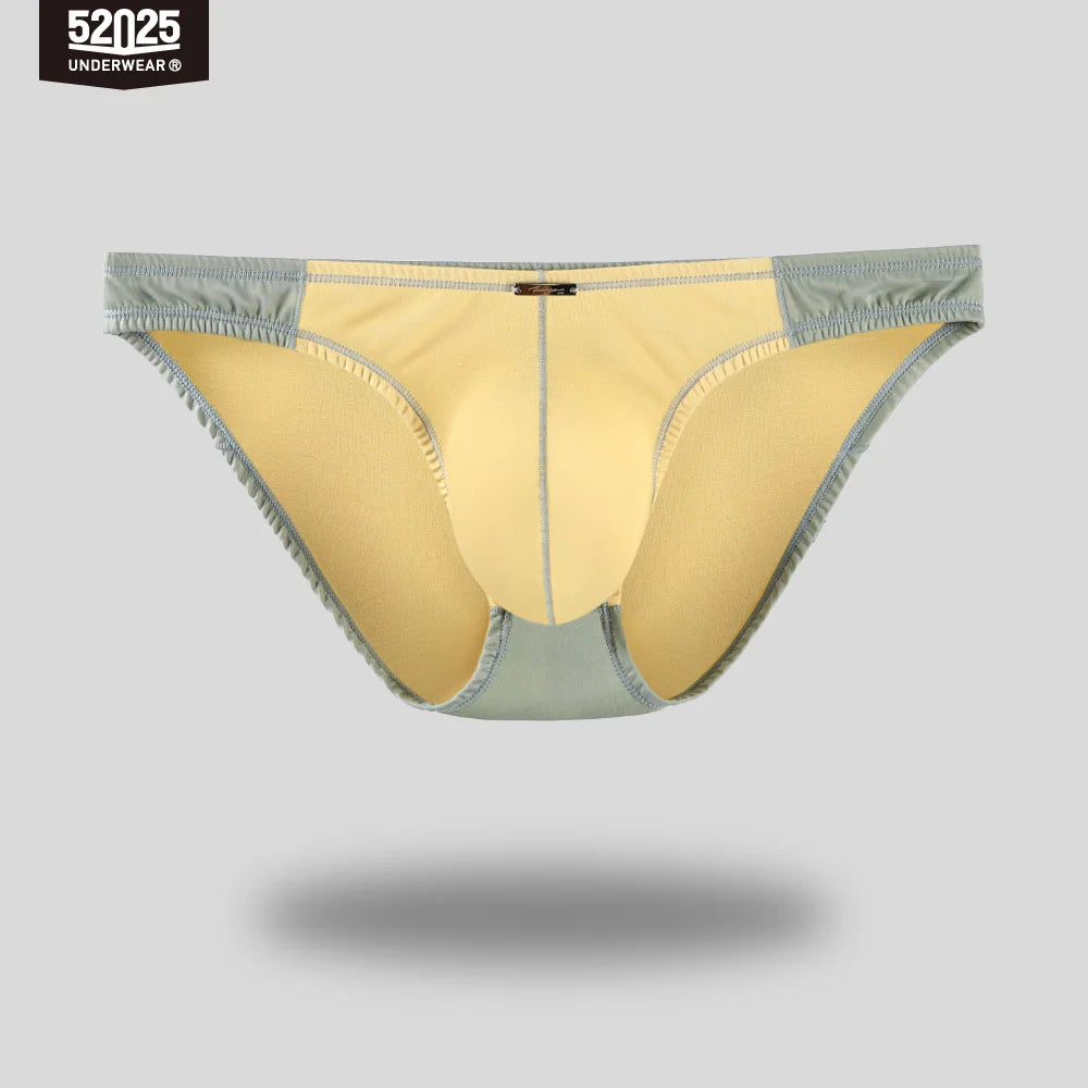 52025 Men's Contrast Color High-Cut Briefs – Soft, Delicate, and Stylish. Original Design, Sexy & Comfortable Premium Men Slips