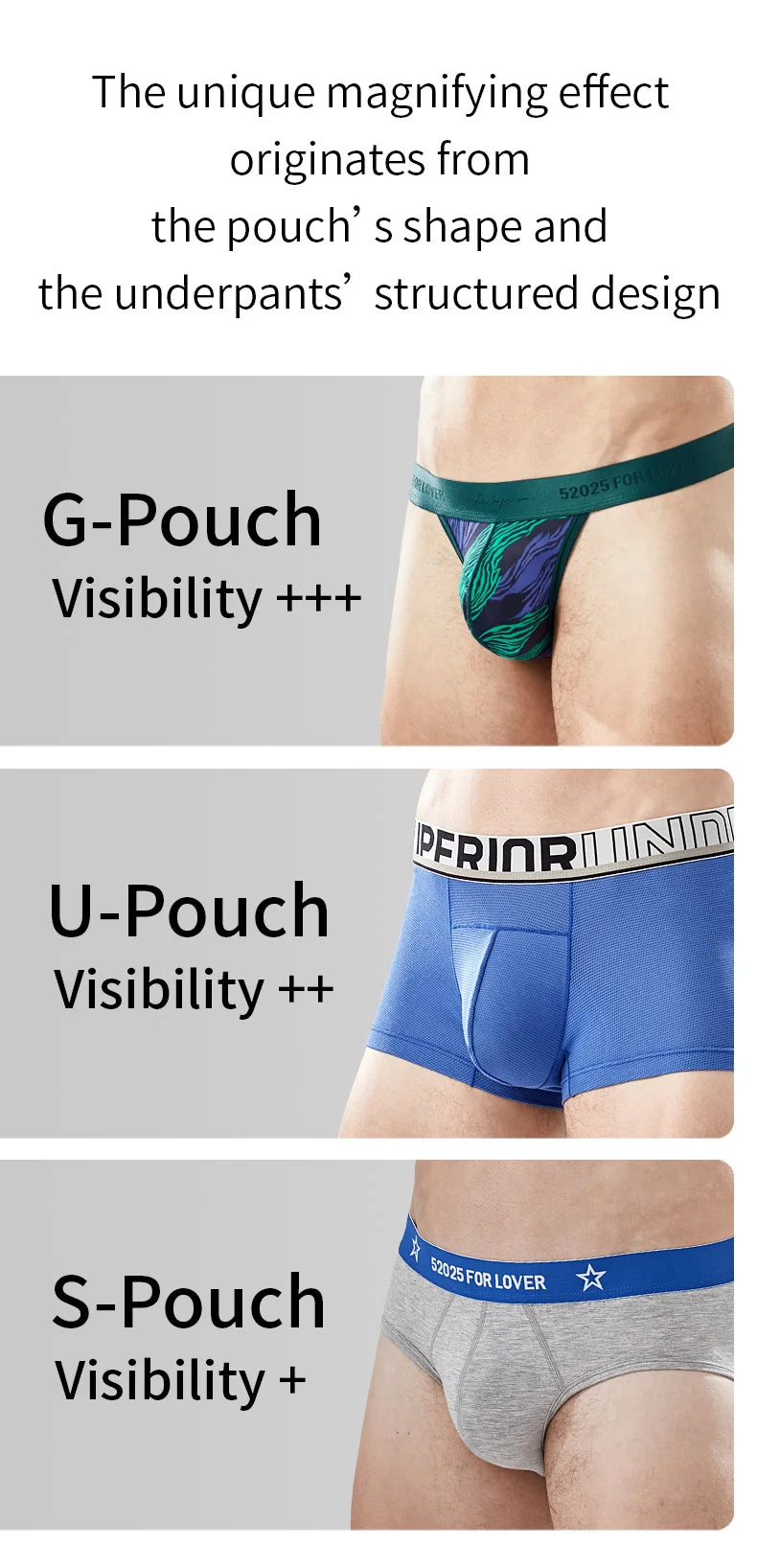 52025 Men's Big Pouch Thongs – Ultra-Soft, Cooling, and Supportive. Silky-Smooth with Enhanced Lift for Comfort and Sexy Look