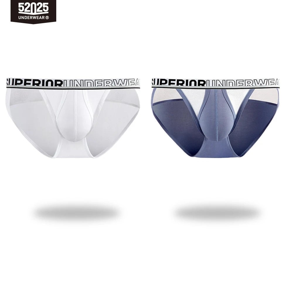 52025 Men's High-Cut Briefs – Quick-Drying, Breathable Silk Mesh Poucht. Sporty, Lightweight, and Sexy Men's Underwear