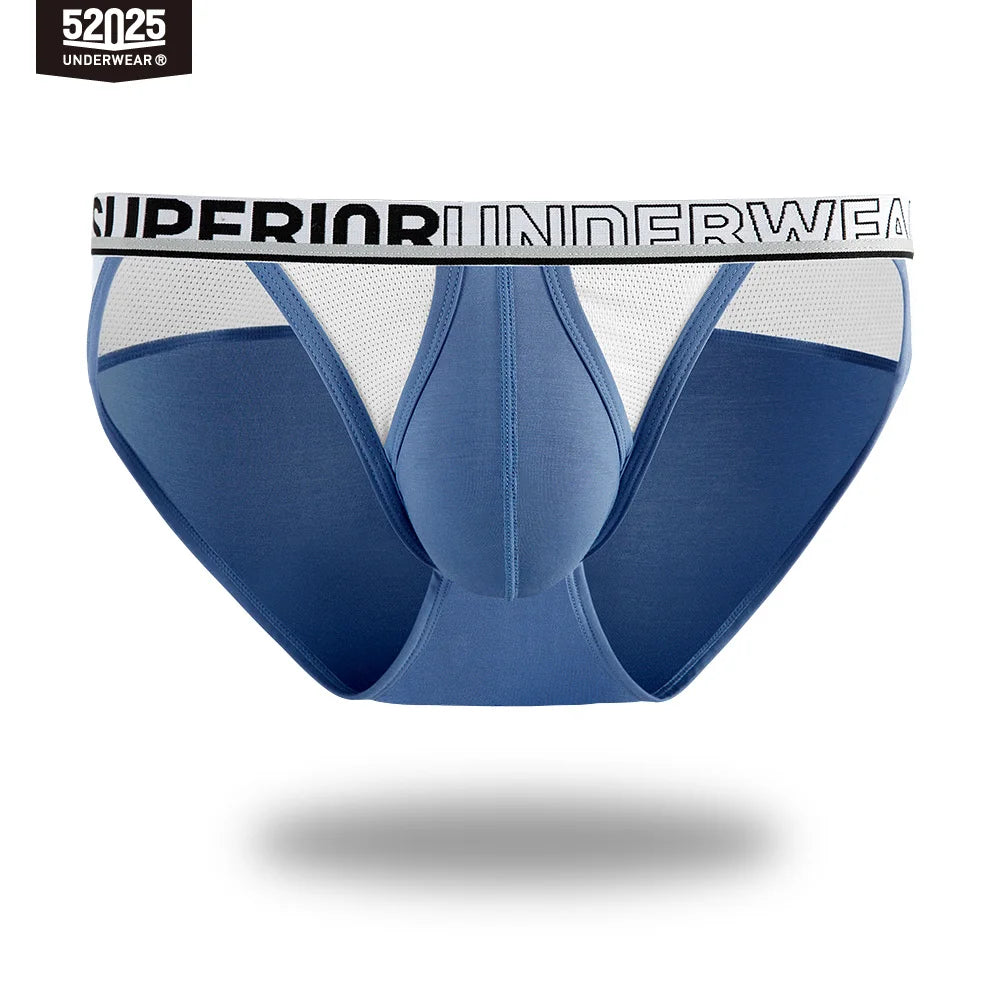 52025 Men's High-Cut Briefs – Quick-Drying, Breathable Silk Mesh Poucht. Sporty, Lightweight, and Sexy Men's Underwear