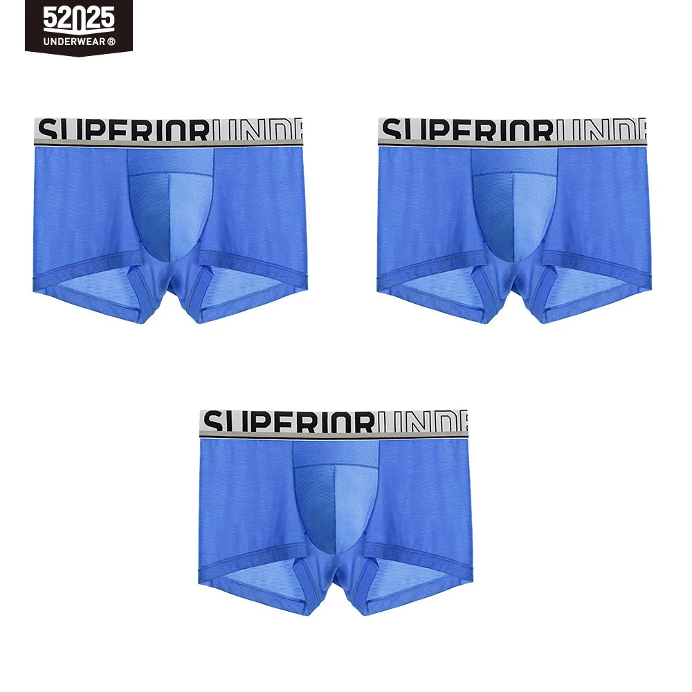 52025 Men's Breathable Boxers – Quick-Drying, High-Count Modal with Silk Touch. Seamless Design for Ultimate Comfort & Style