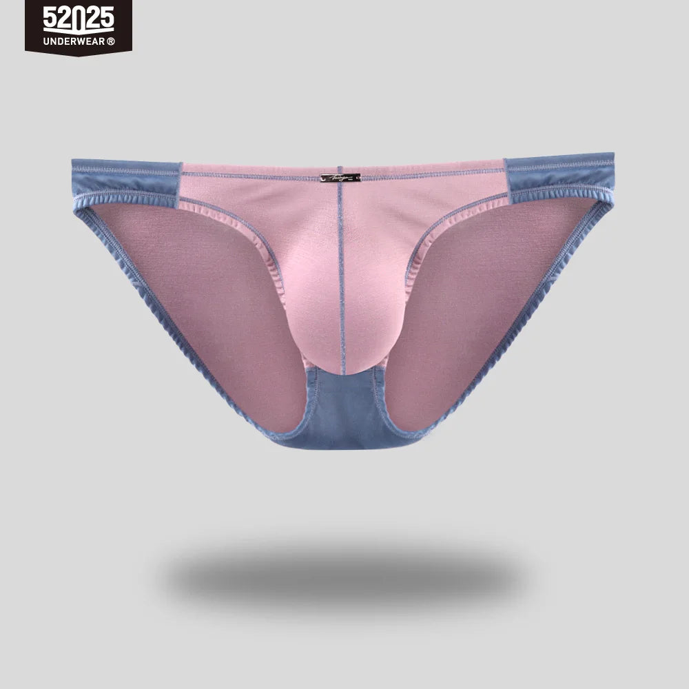 52025 Men's Contrast Color High-Cut Briefs – Soft, Delicate, and Stylish. Original Design, Sexy & Comfortable Premium Men Slips