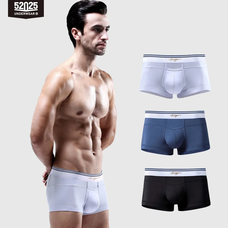 52025 Men's Boxers Men's Trunks – Luxuriously Soft Micro Modal, Sleek, Stylish & Ultra-Comfortable Men Sexy Underwear