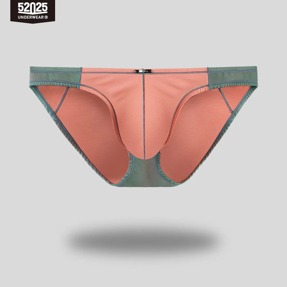 52025 Men's Contrast Color High-Cut Briefs – Soft, Delicate, and Stylish. Original Design, Sexy & Comfortable Premium Men Slips