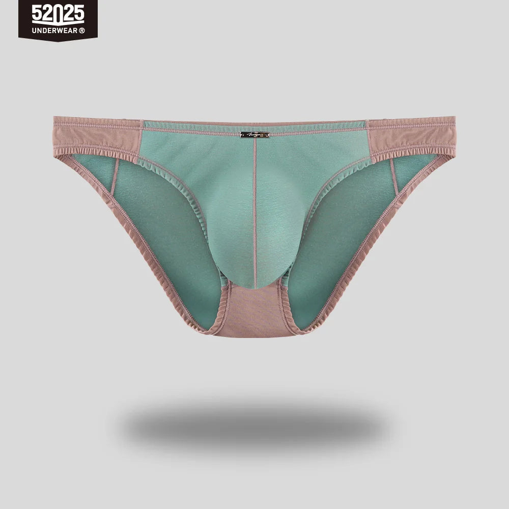 52025 Men's Contrast Color High-Cut Briefs – Soft, Delicate, and Stylish. Original Design, Sexy & Comfortable Premium Men Slips