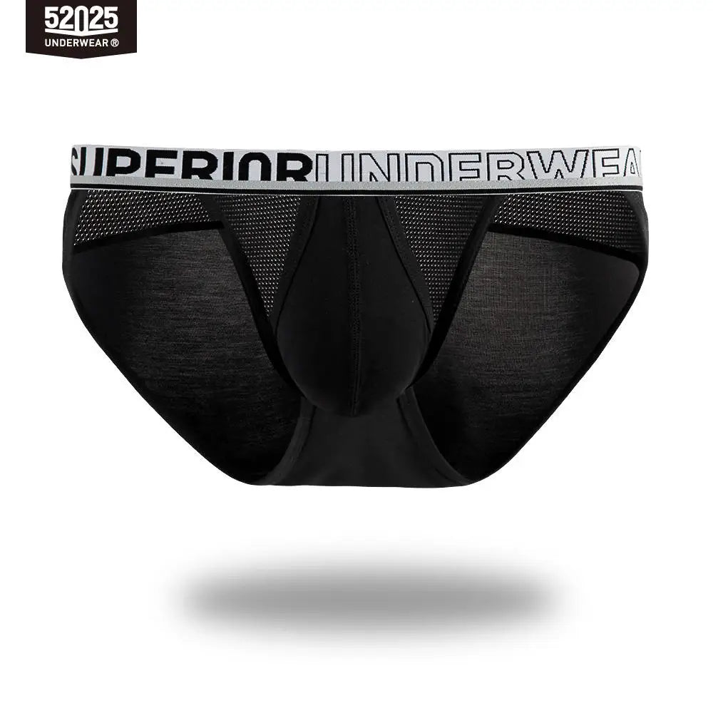 52025 Men's High-Cut Briefs – Quick-Drying, Breathable Silk Mesh Poucht. Sporty, Lightweight, and Sexy Men's Underwear