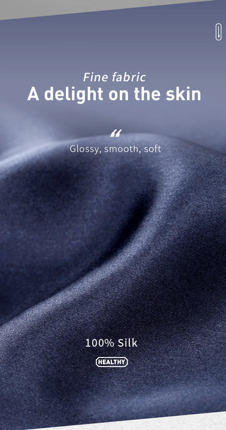 52025 Luxury Silk Men's Shorts Pure Mulberry Silk Lounge Shorts for Men Natural Silk Pajama Luxurious Feel Everyday Comfort