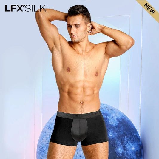 52025 Men Boxers Premium MicroModal Silk Pouch Comfortable Eco-friendly Breathable Boxer Men Trunks Men Underwear Sexy Boxers