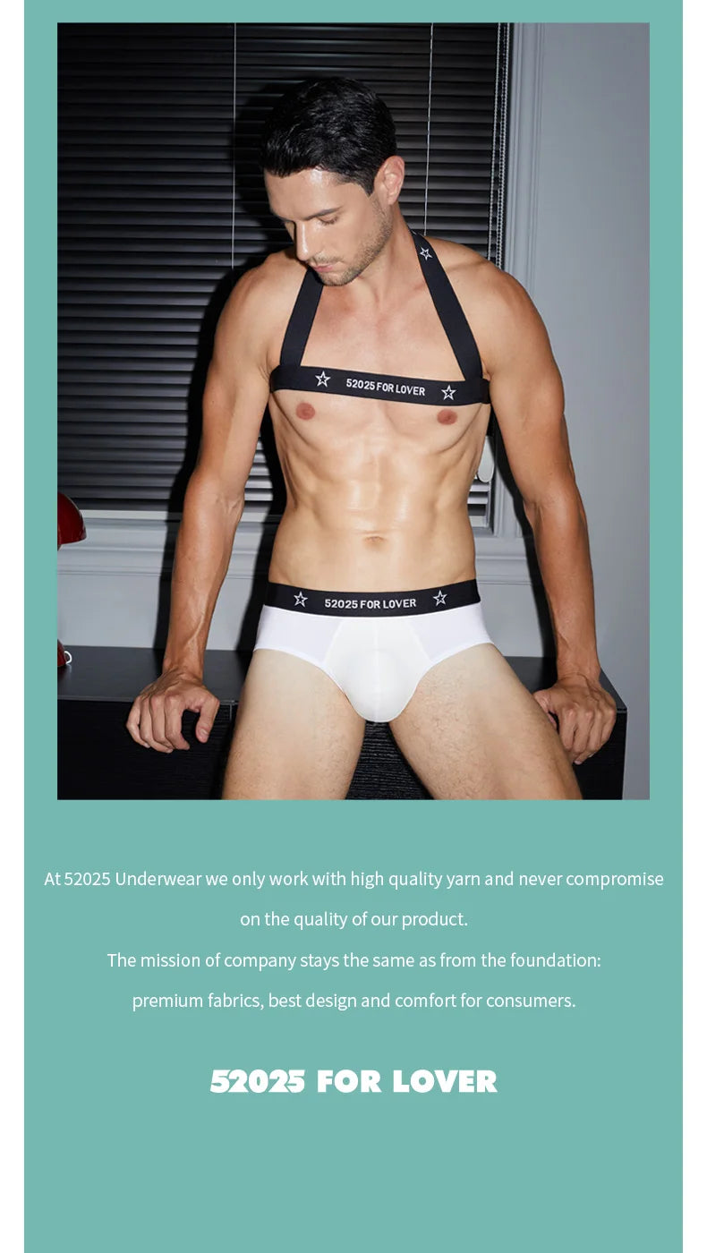 52025 Men's Big Pouch Briefs – Ultra-Soft, Cooling, and Supportive. Silky-Smooth Briefs for All-Day Comfort and Confidence