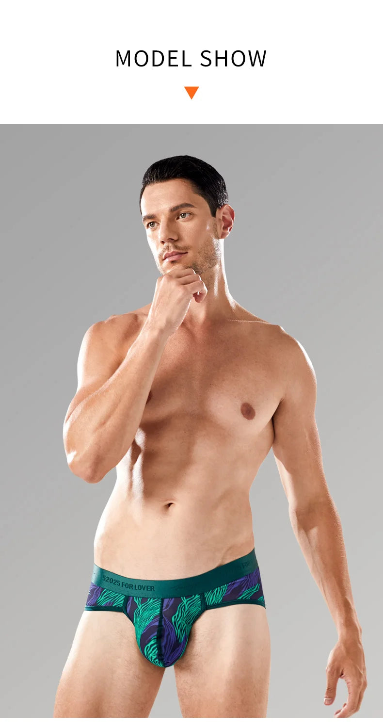 52025 Men's Big Pouch Briefs – Ultra-Soft, Cooling, and Supportive. Silky-Smooth Briefs for All-Day Comfort and Confidence