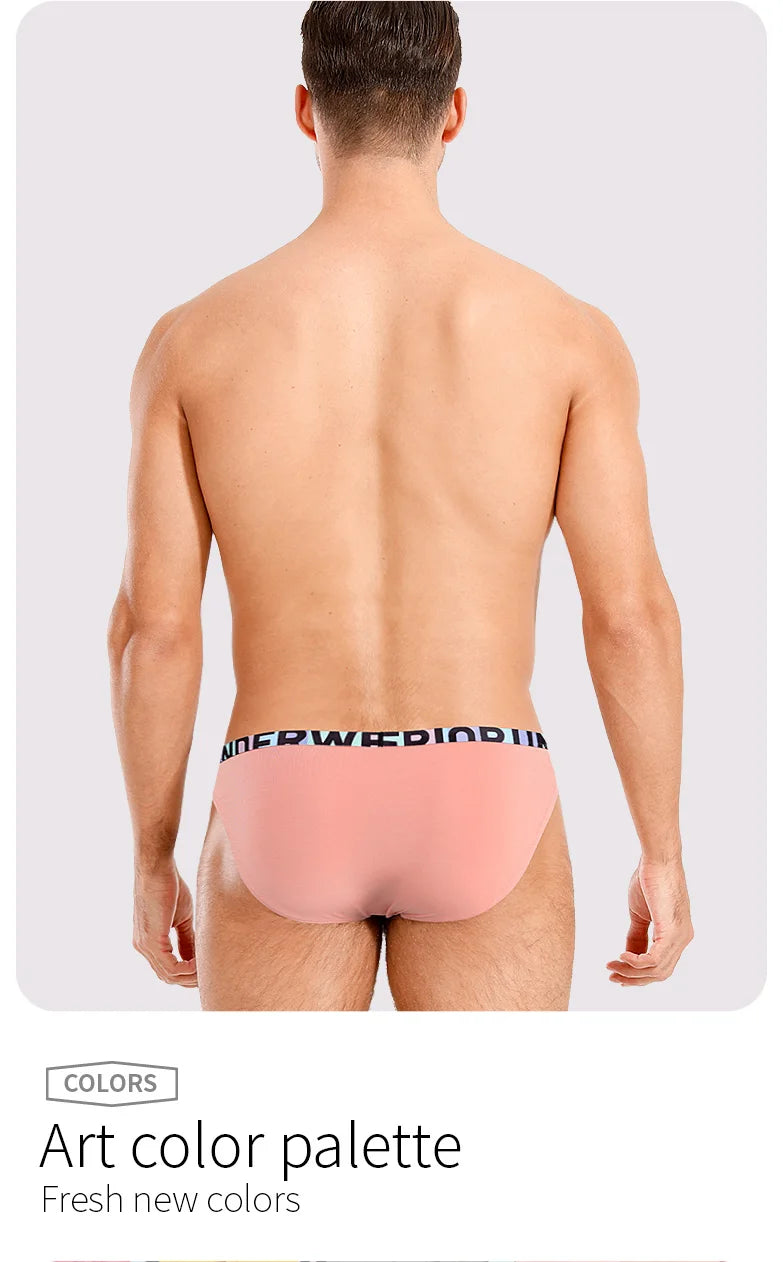 52025 Luxurious Modal High-Cut Briefs – Soft, Smooth Men’s Mini-Briefs, Sexy Contoured Pouch, Stylish Men’s Underwear